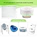 YOMTO Commode Liners with Absorbent Pads, 50 Count Lemon Scented Bags and 50 Commode Pads, Leak-Proof & Extra Thick, Disposable, Universal Fit for Bedside Commode, Portable Toilet Chair