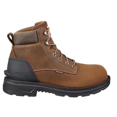 Carhartt Men's Ironwood 6' Waterproof Soft Toe Work Boot, Brown - 14M