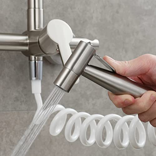 Mitigeur de cuisine moderne noir brossé rétractable et flexible