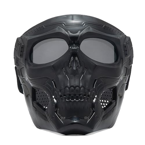 TOWARDSNAN Gafas de equitación ajustables para motocicleta, gafas extraíbles para la cara, gafas protectoras para los ojos