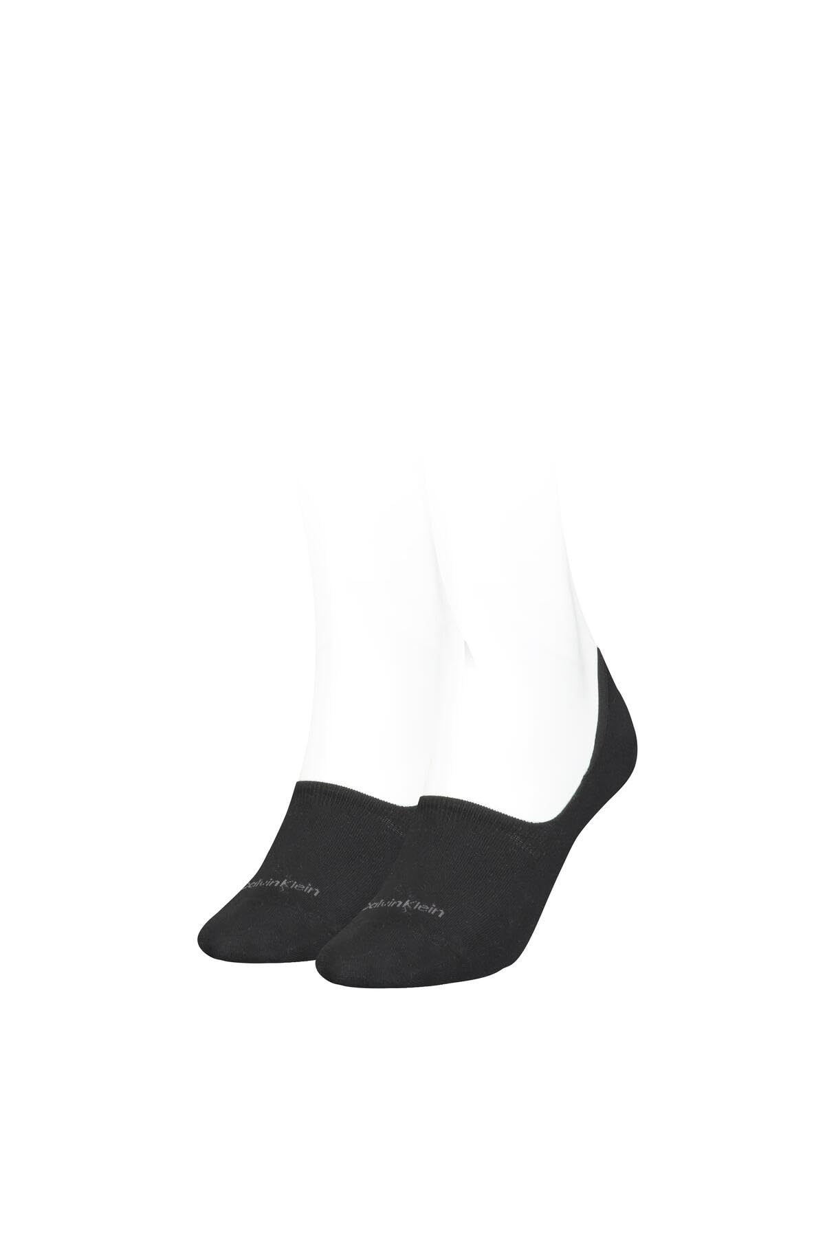 Calvin Klein mens Cotton Men's No Show Socks 2 pack Footie, Black, 39/42