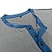 Dovford Men's Henley Shirts Fashion Long Sleeve Lightweight T Shirts Cotton Casual Shirts with Button Closured Front Placket
