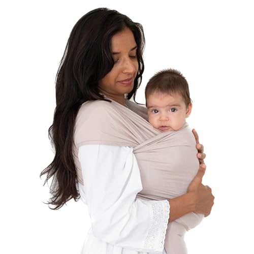Image of Solly Baby Wrap Carrier, Lightweight Hands-Free Baby Sling Carrier Newborns to Toddler, Infants 8-25 Lbs., Baby Registry Must Have, Baby Carrier Wrap, Newborn Baby Essentials, Petal