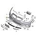 Ricoy Compatible with BMW E92 E93 3-Series 2011-2014 LCI Front Bumper Tow Hook Cover Cap 328i 335i Unpainted