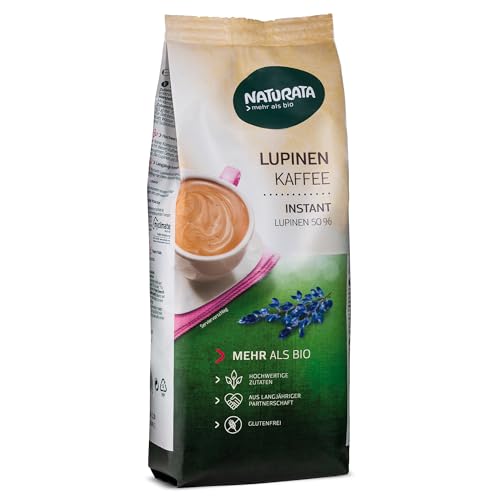 Naturata Lupinen-Kaffee 200g, instant | 100% Koffein- & Glutenfreier Kaffee-Ersatz | Bio-Qualität | Löslicher Kaffee | Schonend Geröstet