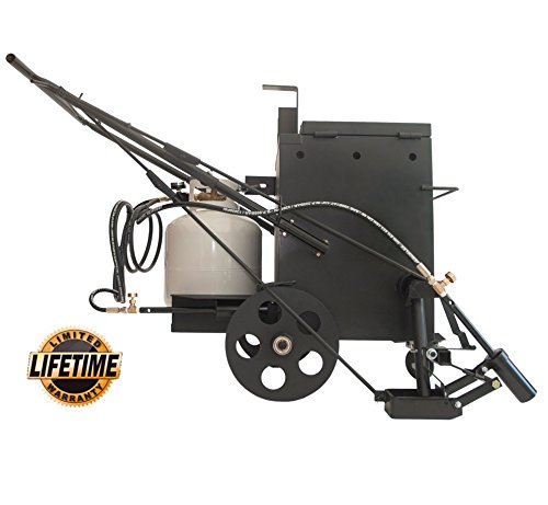 Hotbox 10 Crack Filling Machine Mobile Hot Rubberized Asphalt Melter Kettle (Hotbox 10 Dual Torch + 6X Asphalt Crack Filler Combo) #TOP1