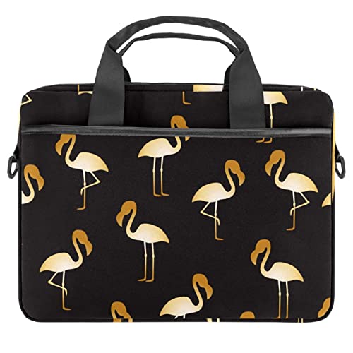Sac ordinateur portable 13.3 pouces housse bandoulière motif flamant rose