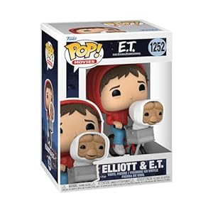 Funko Pop! Movies: ET – Elliott – Elliot With ET In Bike Basket – E.T. The Extra Terrestrial – Figura de Vinilo Coleccionable – Idea de Regalo- Mercancia Oficial – Juguetes para Niños y Adultos