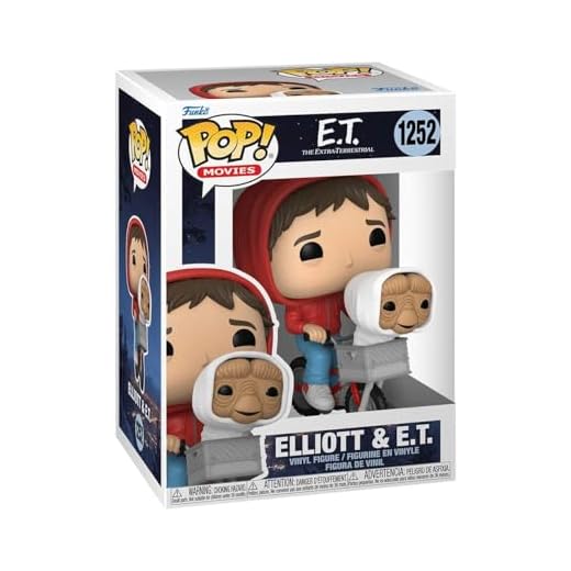 Funko Pop! Movies: ET - Elliott - Elliot With ET In Bike Basket - E.T. The Extra Terrestrial - Figura de Vinilo Coleccionable - Idea de Regalo- Mercancia Oficial - Juguetes para Niños y Adultos