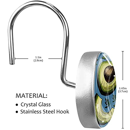Crochets de rideau de douche anti-rouille pour tringle de bain