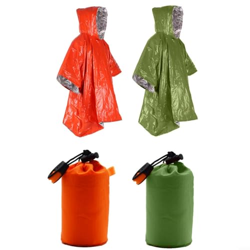 Kit de supervivencia impermeable con saco de dormir térmico y tienda de campaña de acampada 4