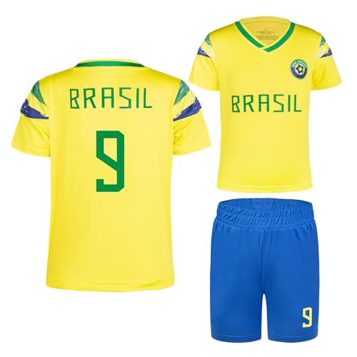 Image of Cnins Kids Soccer Jersey Kit for Boys & Girls- Breathable & Quick-Dry - Youth Soccer Football Training Gifts (2T-14Y)