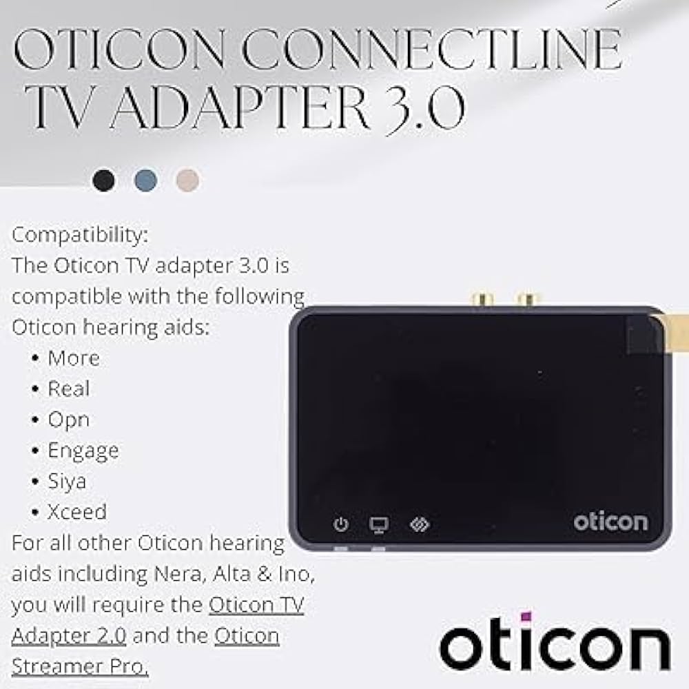 Oticonオーティコン　テレビアダプター2.0 Enhance TV Sound with Oticon Connectline TV Adapter 2.0
