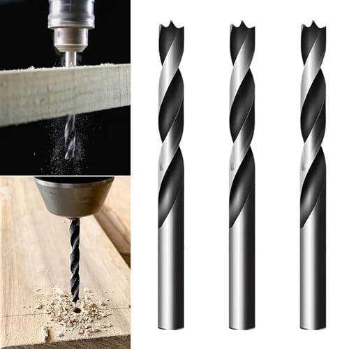 Foret en acier rapide à triple pointe de précision pour fraisage de bois - 6