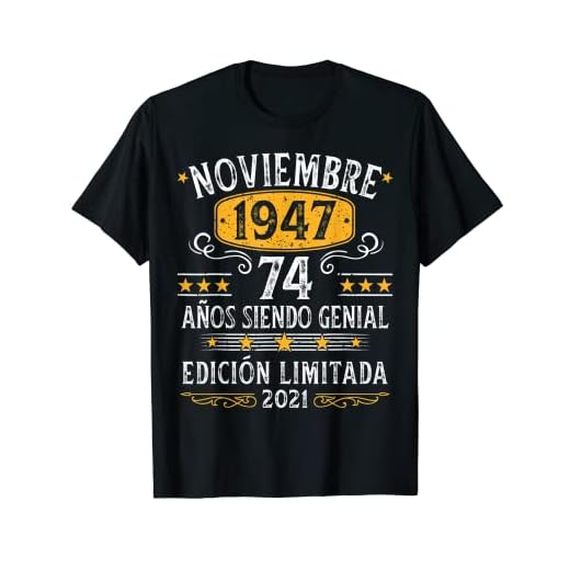 Noviembre 1947 Cumpleaños nacen Noviembre De 1947 Regalo Camiseta
