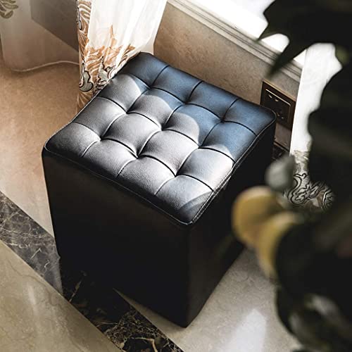 Banc à chaussures antidérapant en cuir pour l'entrée et le salon - 5