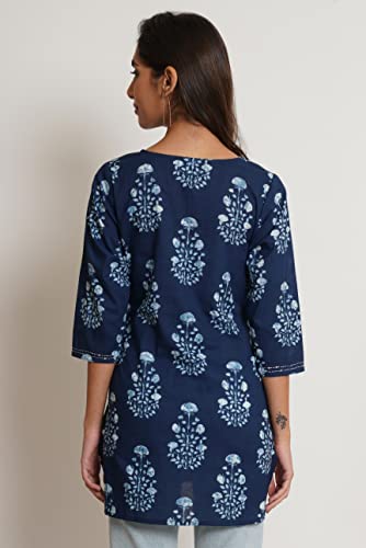 Image of COTLAND Fashions Jaipuri Cotton Printed Short Kurti for Women