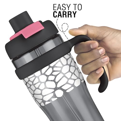 Image of MILTON Champion 1250 2-in-1 Sip or Gulp Lid Tumbler 1.21L | Tritan Plastic Water Bottle with Handle | Leak-Proof, BPA-Free | Perfect for School, Gym, Office, Travel Bottle for Men and Women, Black