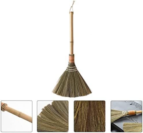 Whisk Sweeping Hand Handle Broom: Natural Soft Straw Broom Small Cleaning Tool for Indoor Outdoor Sofa Car Corner Desktop