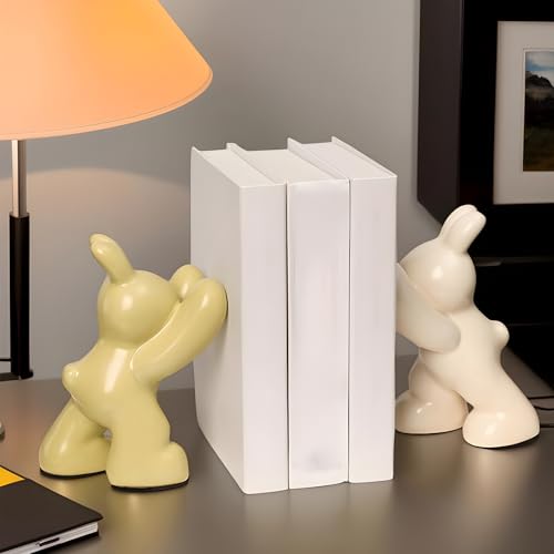 Sujetalibros para estantería de diseño: extremos de libros de conejo 3