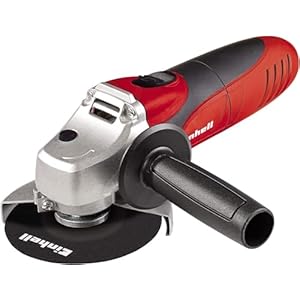 Einhell Amoladora angular TC-AG 115 (500 W, 12000 min.-1 velocidad, disco-Ã de 115mm, protector de disco, bloqueo de husillo, cabezal de engranaje de aluminio plano)