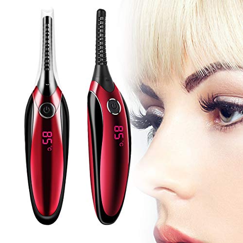 Preisvergleich Produktbild Hxq-top Beheizter Wimpernzange Elektrisches, wiederaufladbares USB-Wimpernzangen-4-Temperaturgerät mit Digitalanzeige
