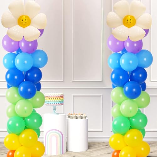 Tamodan Adjustable balloon column kit set of 2, 78 Inch balloon tower Reusable Metal Telescopic Design，balloons tower stand for Weddings, Birthdays, Baby Showers & Graduation Events - Thumbnail 4