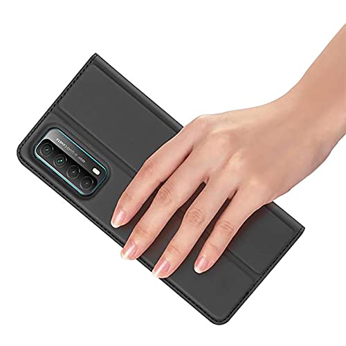 Verco Case compatible with Huawei P Smart 2021, Flip Wallet Cover with Magnetic Closure for P Smart 2021 Phone Case - black - Image 4
