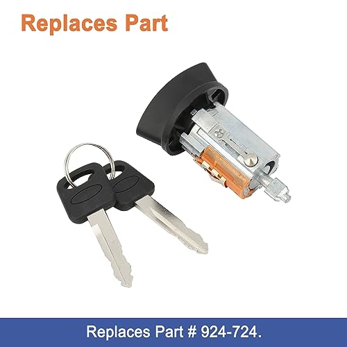 Ignition Switch Lock Cylinder(2 Keys). Fit for Ford 1996-2018,Lincoln 1996-2007,Mercury&Mazda 98-09 Replaces Part # 924-724.