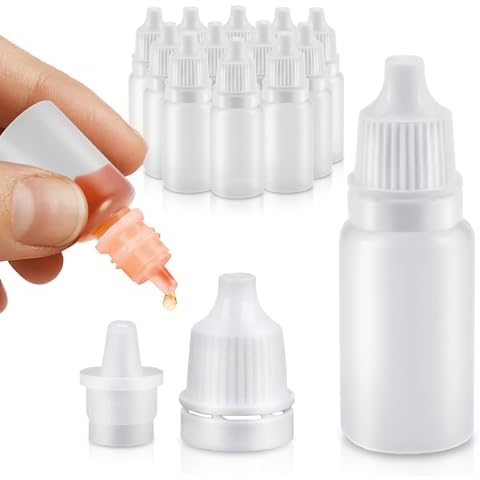 50Pcs Plastic Dropper Bottles for Liquids - 5ml Clear Plastic Bottles with Caps Empty Bottles for Oil Plastic Dropper Bottles - Dropper Bottles for Liquid Plastic Dropper Bottle Eye Dropper Bottle Cover