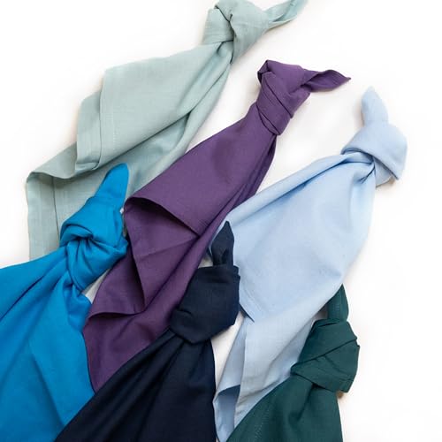 Fingercraft VFC-NAP-AQUA Cloth Napkins, Cotton Linen Blend Napkins Cloth Washable 12 Pack Premium Quality For Parties thumb #5