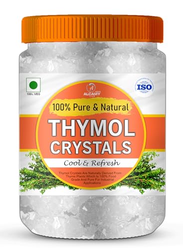 AAAL 100% Pure Thymol Crystals Food Grade And Edible/Freshness Sealed Pack (JAR, 100 GM)