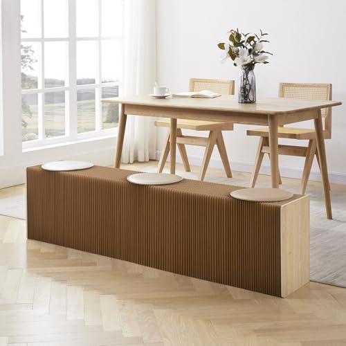 Tabouret d'orgue en papier marron pour libérer de l'espace chez soi - 4