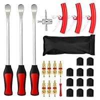 XPAPOV 27 Pcs Reifenheber Kombination, Reifen Hebel Werkzeug Löffel, Reifen Montiereisen, Mit 3 Rad Felge Protektoren, Für Motorrad, Fahrrad, Wagen Reifen