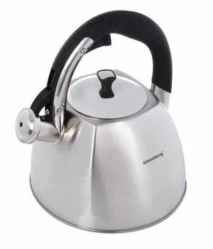 Tetera Klausberg de acero inoxidable con silbato para desayunos perfectos