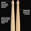 Meinl Stick & Brush Drumsticks, Standard Long 5A - American Hickory with Acorn Shape Wood Tip - MADE IN GERMANY (SB103) #3