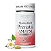 Mama Bird AM PM Prenatal Multivitamin, Methylfolate (Folic Acid), Methylcobalamin (B12), 100% Natural Whole Food Organic Herbal Blend, Vegan, Twice Daily Vitamin, 60 Ct