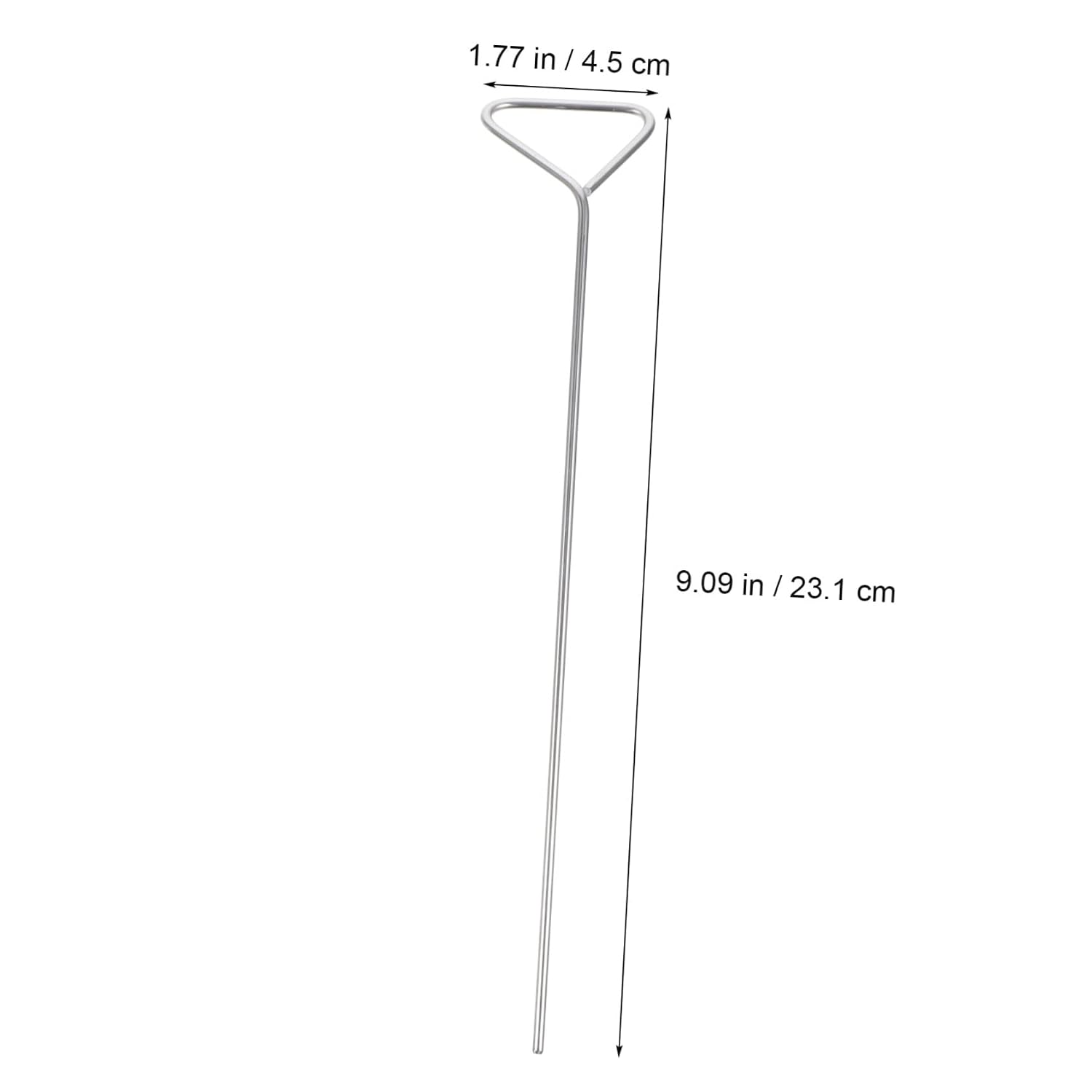4pcs Stainless Steel Triangle Cell Spreader Lab Experiment Spreading Tool for Petri Dishes Sturdy Metal Cell Push Plate for Laboratory Use