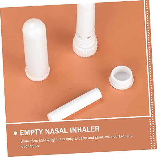 CLISPEED 20 Pçs Em Branco Recarregável Portátil Nasal Recarregável Vara Óleo Essencial Compõem Nariz