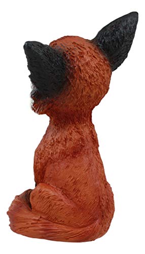 Gifts & Decor Ebros Sinister Pets Collector Teehee Grinning Sly Fox Figurine 4.25" H Red Fox Figurine #TOP17