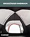 Justcamp Scott Campingzelt für 4 Personen, leicht, stabil, wasserdicht - Kuppelzelt (doppelwandig)...