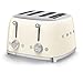 Smeg Cream Retro 4 Slice Toaster