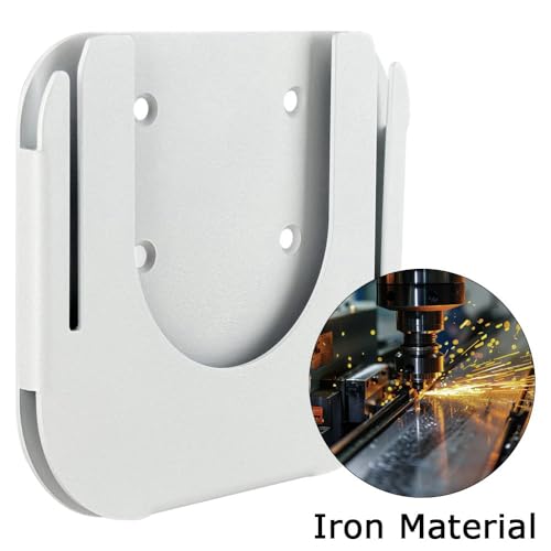 Image of Drill Free Wall Mount Compatible with Samsung Freestyle Projector Ceiling Mount, Freestyle 2 Accessories Steel Wall Mount Shelf (White)