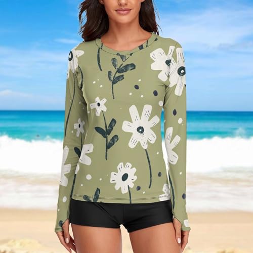 Chemise de soleil manches longues femme haut entraînement léger sport randonnée - 3