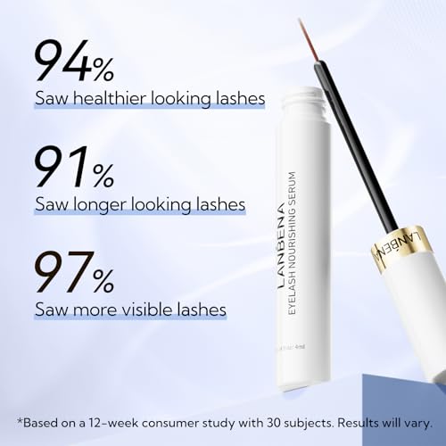 LANBENA lash Serum, Advanced Eyelash Treatment Rapid Eyelash Growth Serum for Eyelash Growth Thickness, Stronger, Healthier Lashes & Brows, 4ml - Thumbnail 5