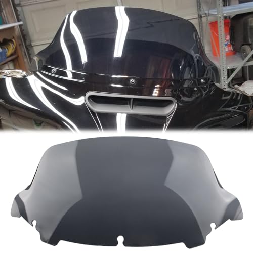Pare-brise moto gris 10" pour Harley Touring Electra Street Glide et Tri Glide 2014-2022