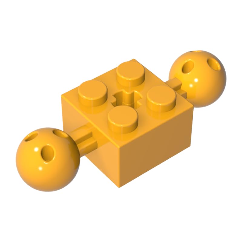 XYEIUGO 57909 Technic Brick Modified 2x2 with Ball and Axle Hole, 50 PCS — image 1