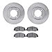 Dynamic Friction Company Front Brake Rotors with 5000 Advanced Brake Pads 6502-80187