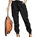 asntrgd Baggy Cargo Pants Woman Plus Size Adjustable Drawstring Joggers Elastic Waist Low Rise Work Sweatpants with Pocket