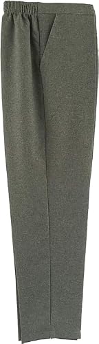 Image of REEVE Smart Fit Polyester Half Elasticated Waist Pull On Work Trousers Women Activewear, Soft & Breathable Fabric Womens Trousers, Size 8-24 (12, Regular, Green)